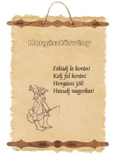 Horgásztörvény - fali dekoráció