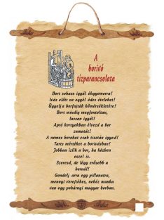 A borivó tízparancsolata I. - fali dekoráció