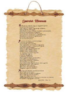 Szeretet Himnusz - fali dekoráció