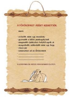 A főnökünket - fali dekoráció