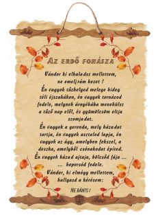Az erdő fohásza - fali dekoráció