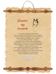 Tisztelet egy kutyának - fali dekoráció
