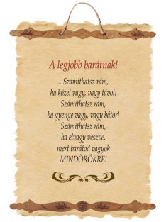 A legjobb barátnak - fali dekoráció