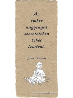 Az ember nagyságát - könyvjelző