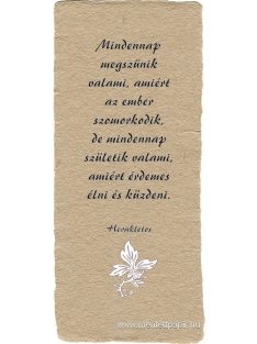 Mindennap megszűnik valami - könyvjelző