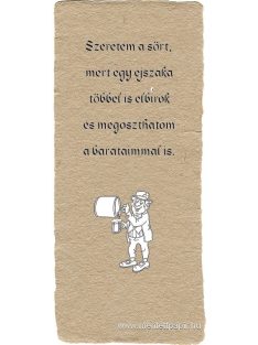 Szeretem a sört - könyvjelző