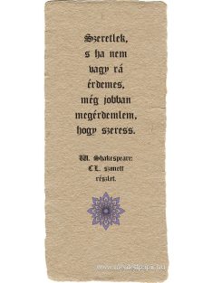 Szeretlek, s ha nem - könyvjelző