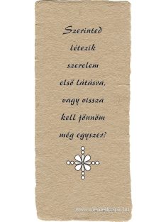 Szerinted létezik szerelem - könyvjelző