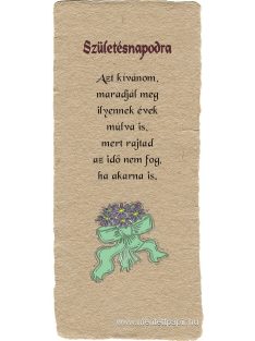 Születésnapodra - könyvjelző